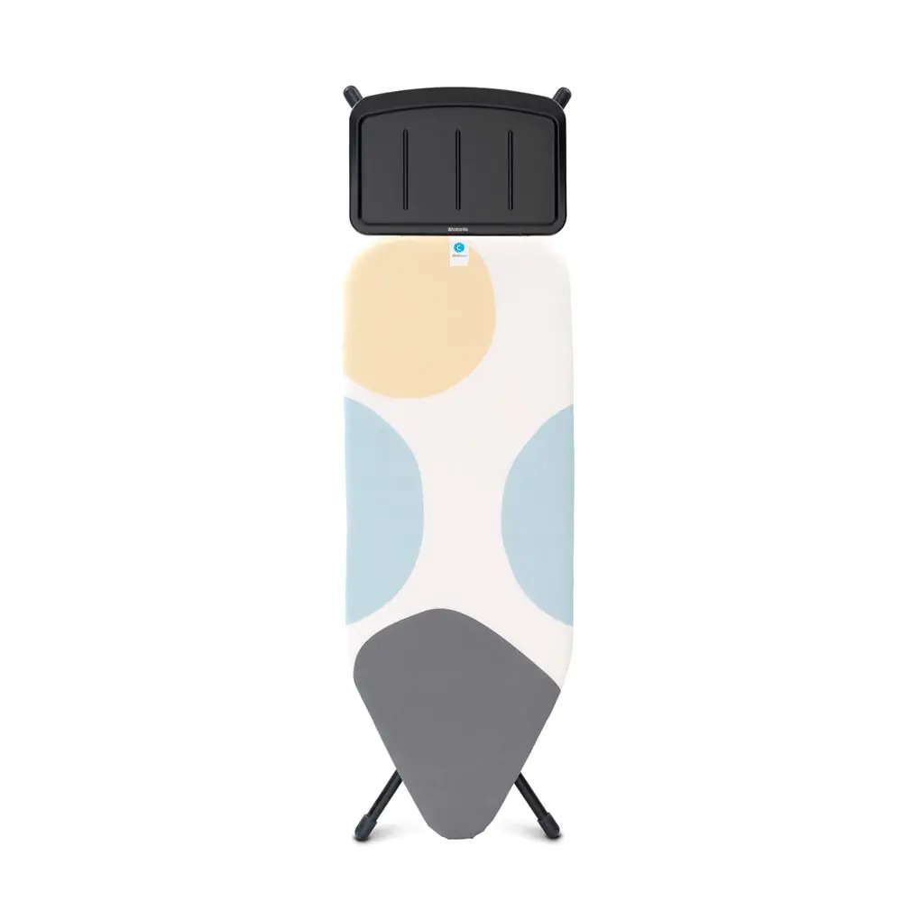 Маса за гладене Brabantia C 124x45cm с поставка за парогенератор, PerfectFlow Spring Bubbles, (35941949)