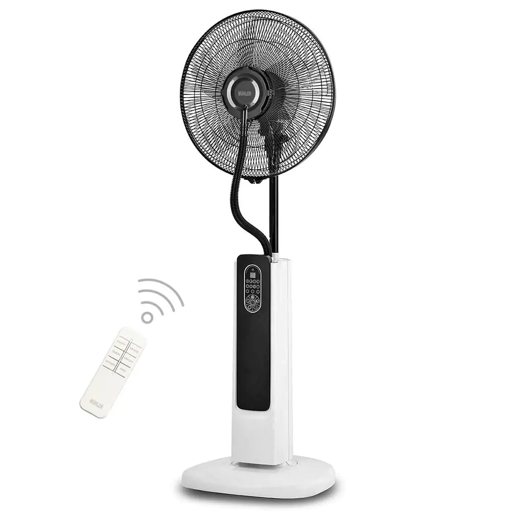Вентилатор с водна мъгла 16'' Muhler MF-1679RC, 75W, LED, дист. упр-е, (35944839)