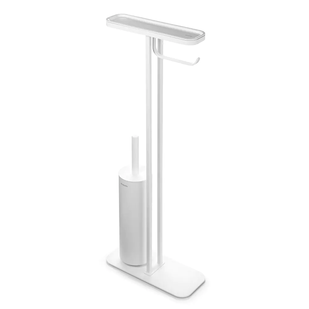 Стойка за тоалетна за четка и държач Brabantia MindSet Mineral Fresh White N, (35943380)