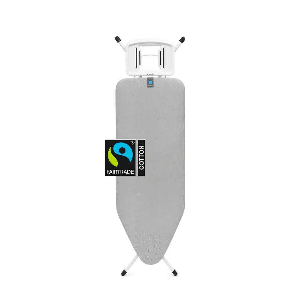 Маса за гладене Brabantia C 124x45cm с масивна поставка за ютия, Metallised, (35943671)
