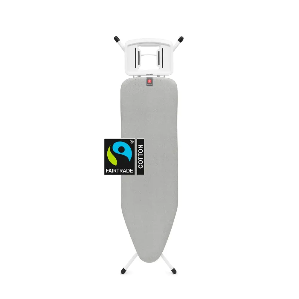 Маса за гладене Brabantia B 124x38cm с масивна поставка за ютия, Metallised, (35944324)