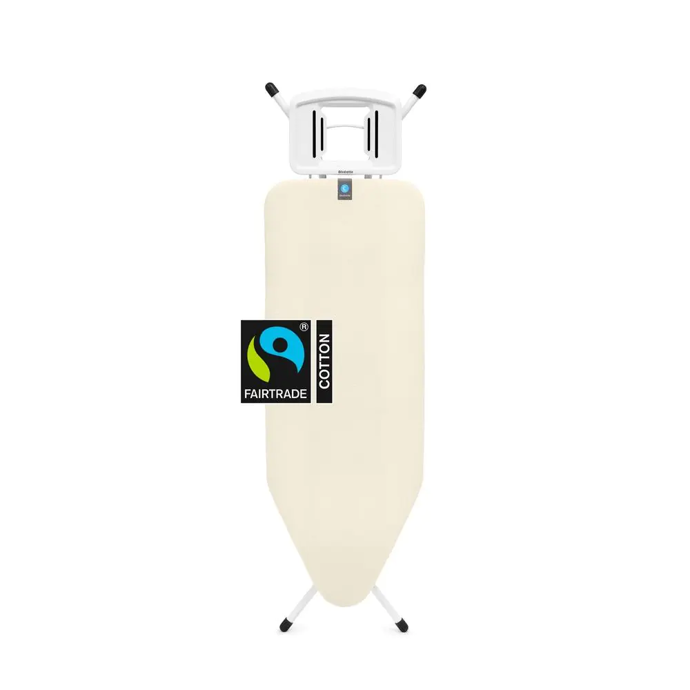 Маса за гладене Brabantia C 124x45cm с масивна поставка за ютия, Ecru, (35943686)