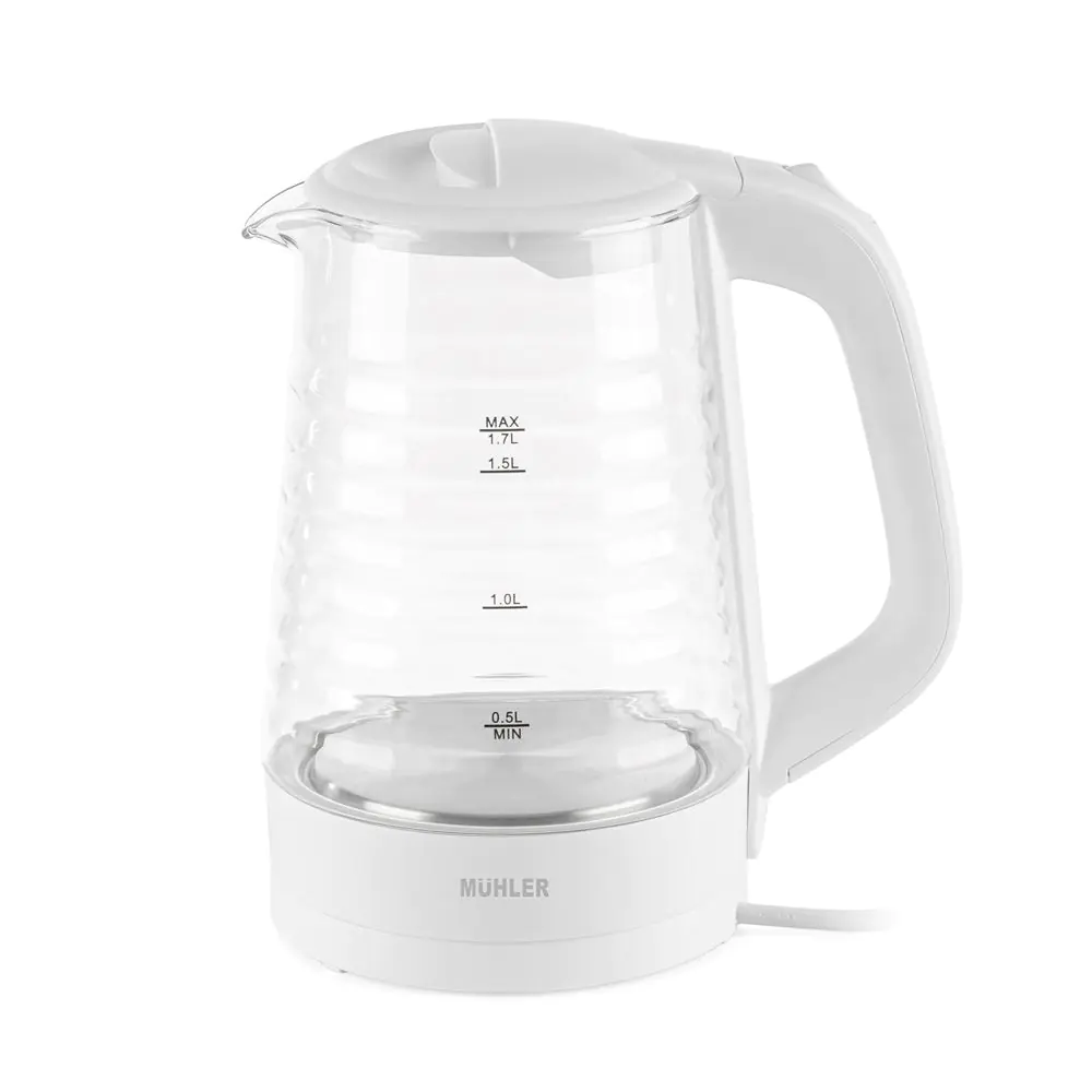 Кана електрическа Muhler WK-189G, 2200W, 1.7л. стъклена, (35948565)
