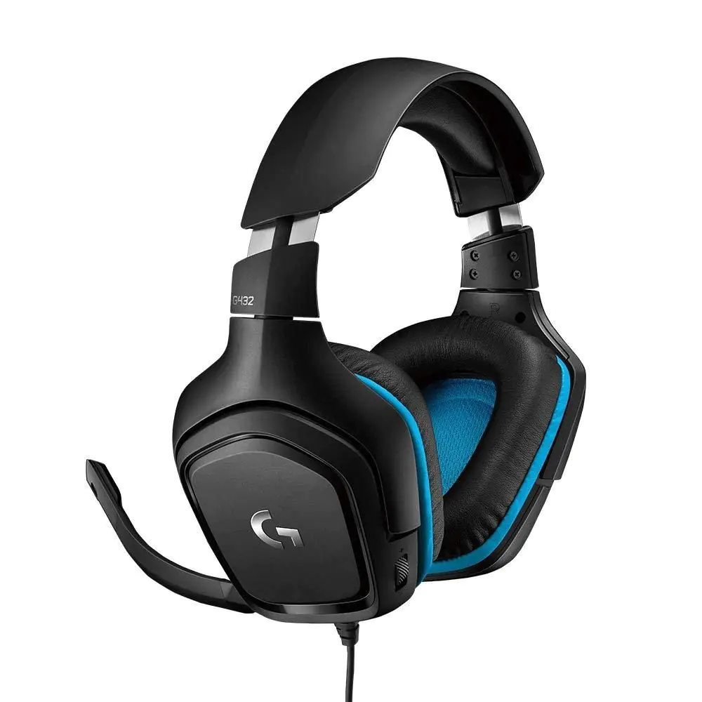Геймърски слушалки Logitech G432, Микрофон, Черни, (35933443)