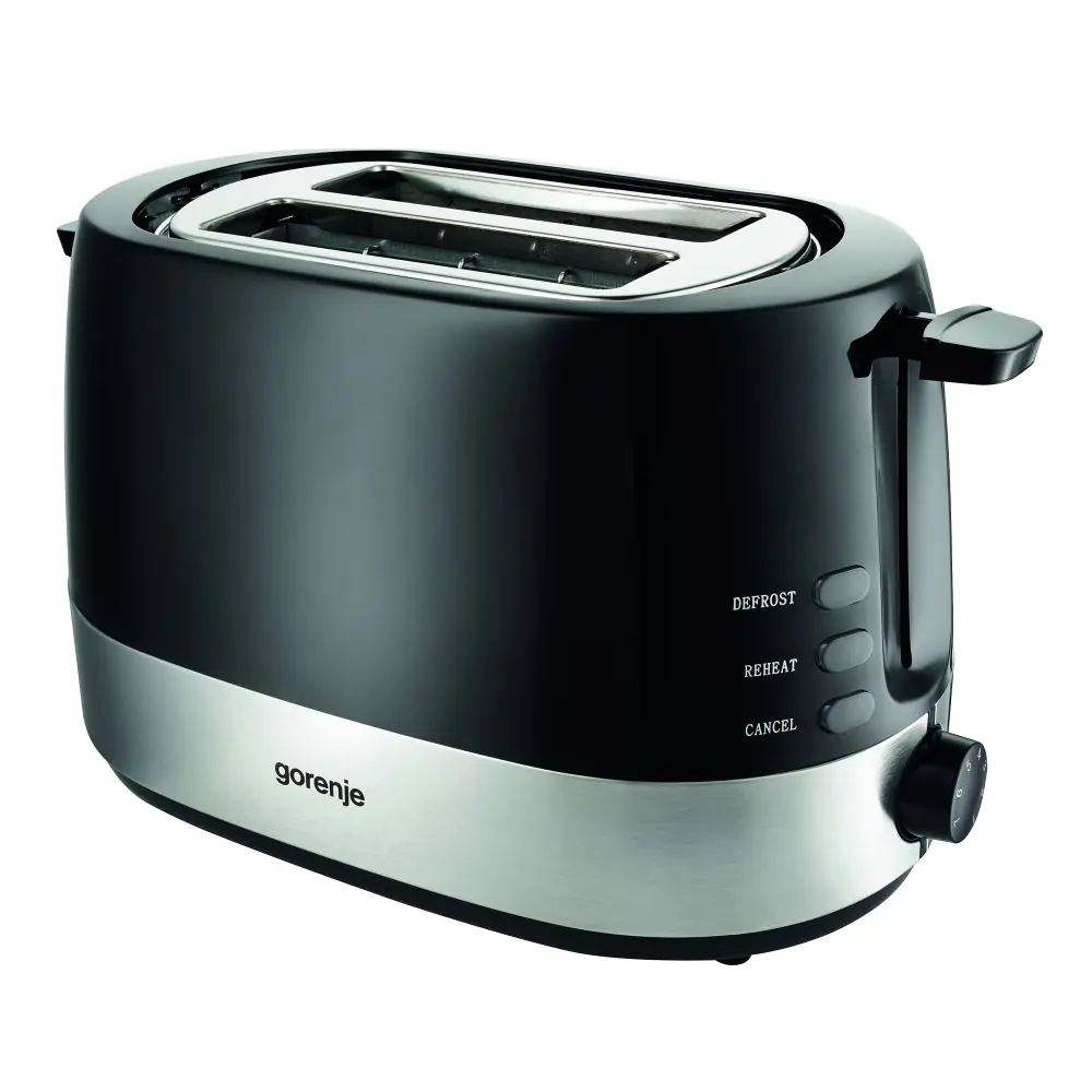 Тостер Gorenje T850BK, 850W, автоматично изключване, черен/инокс, (13494)