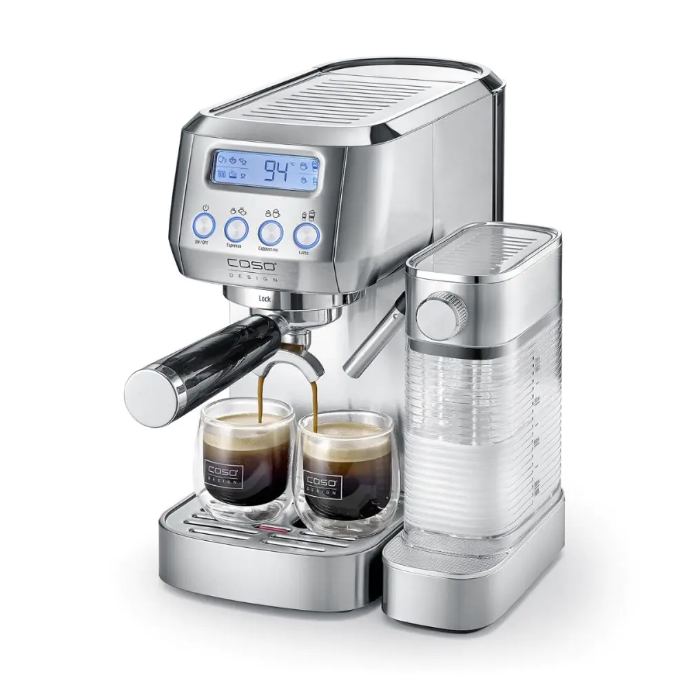 Машина за еспресо Caso, Gourmet Latte резервоар за вода 1,3 литра, резервоар за мляко 700 мл, (35945233)