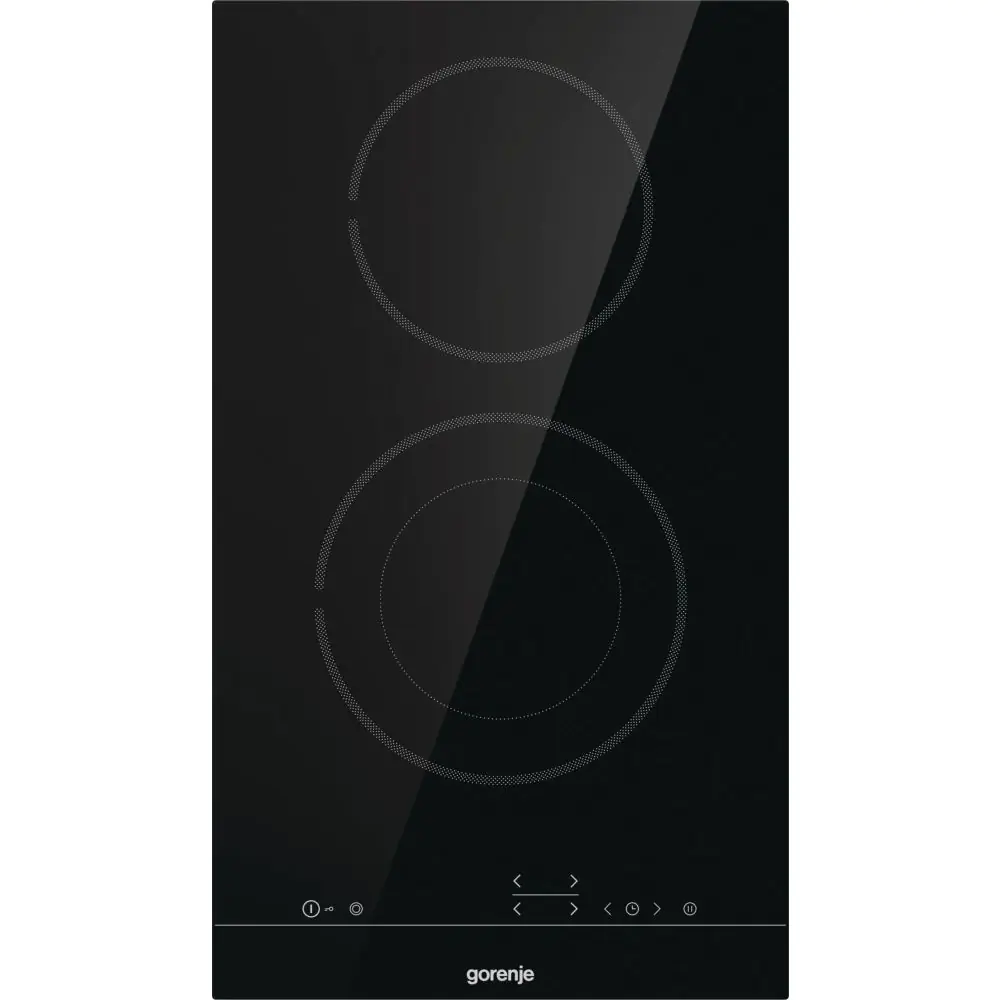Стъклокерамичен готварски плот Gorenje ECT322BSC, 2900W, за вграждане, черен, (13536)