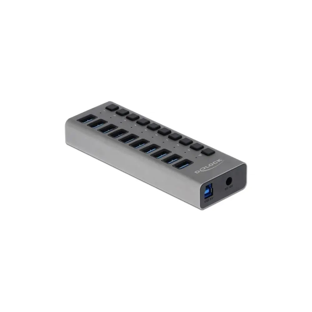 USB хъб 10 порта, DELOCK-63670, (35935132)
