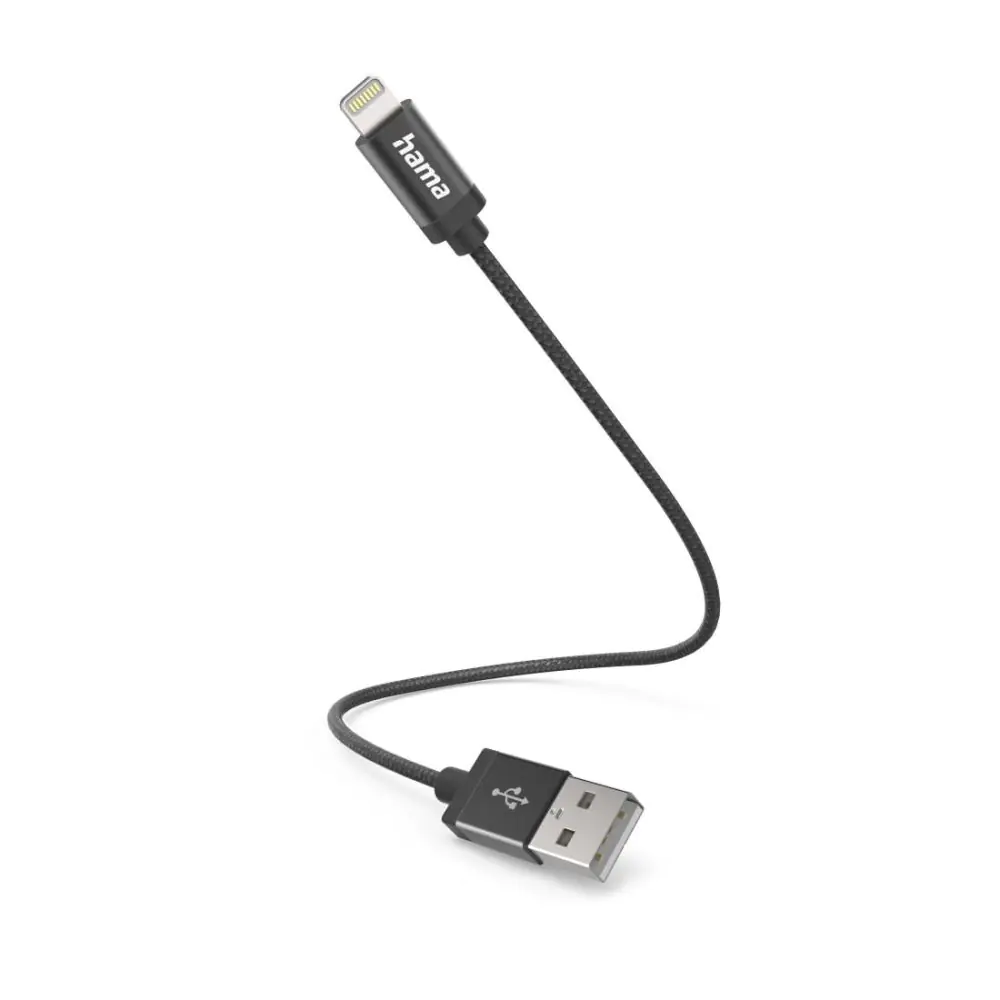 Кабел за зареждане USB-A -Lightning, 0.2м, 201578, (35937779)