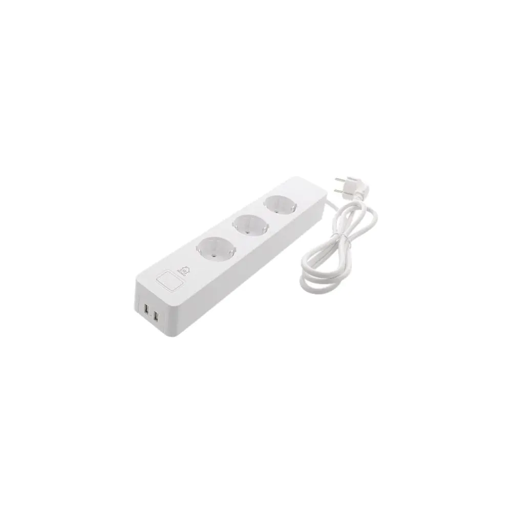 Смарт разклонител, 1.5m, DELTACO SH-P03USB2, (35934250)