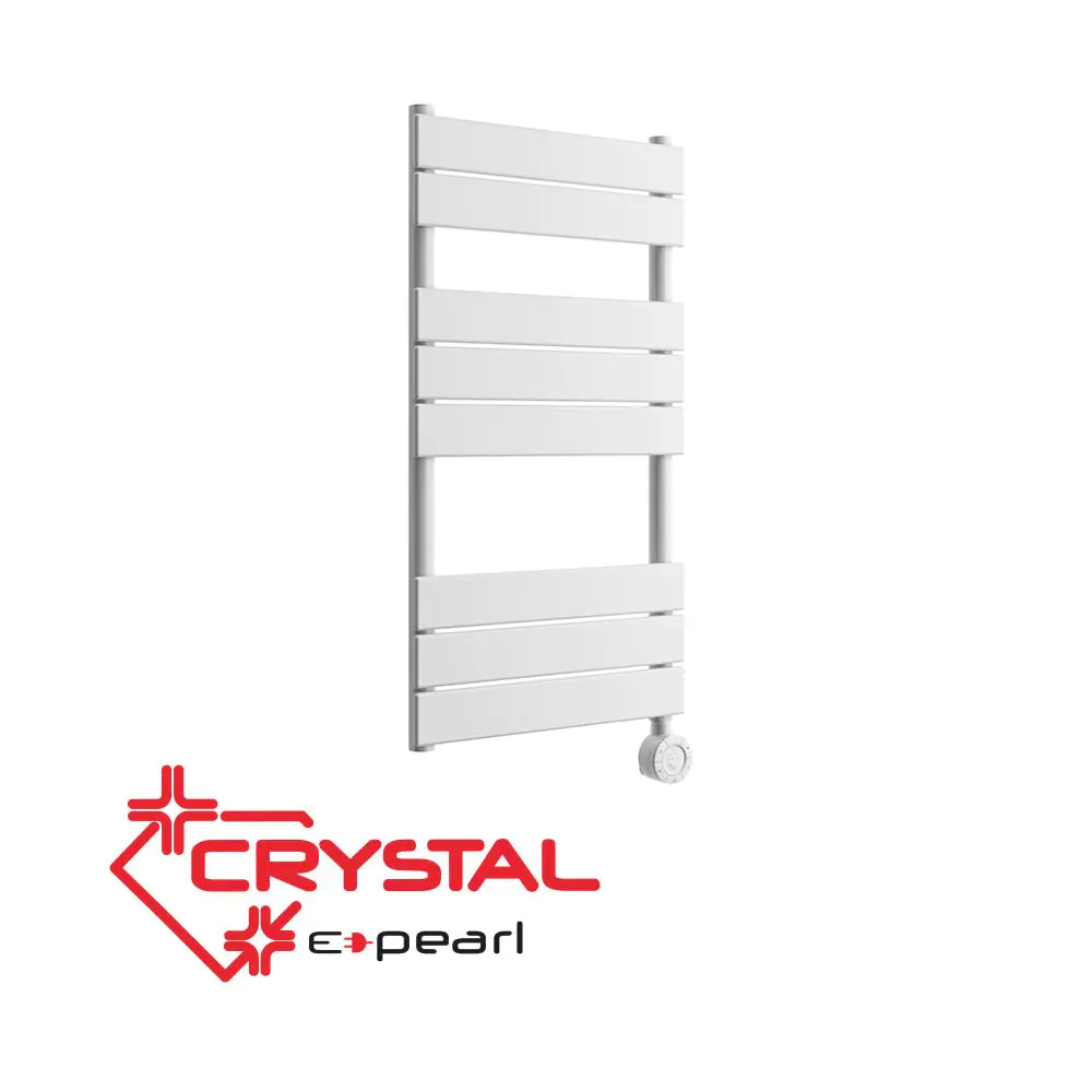 Електрическа лира за баня Crystal E-PEARL 300 W, бяла, (35946537)