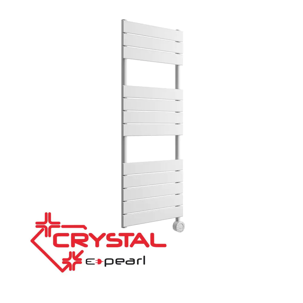 Електрическа лира за баня Crystal E-PEARL 500 W, бяла, (35946538)