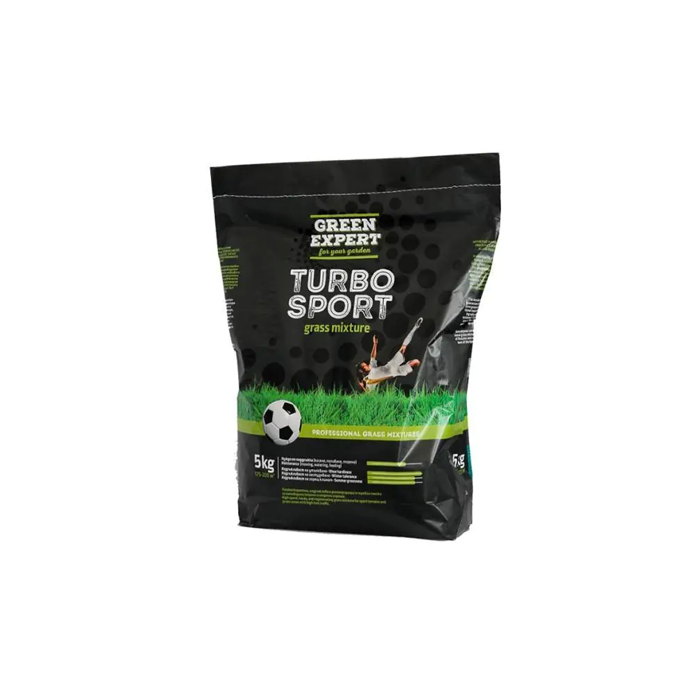 Тревна смеска Спорт Green Expert 5кг за 175-200 м2 на Лактофол (35947639)