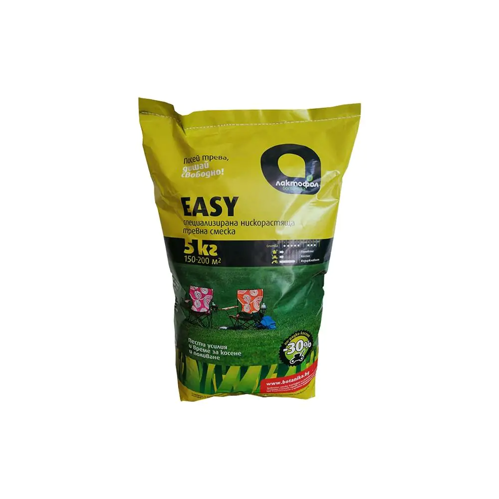 Тревна смеска ниско растяща Easy 5кг за 150-200м2 на Лактофол (35947652)