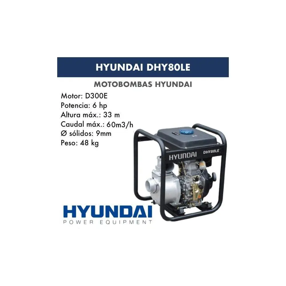 Дизелова помпа Hyundai DHY 80 LE 3 ел. стартер (35947963)