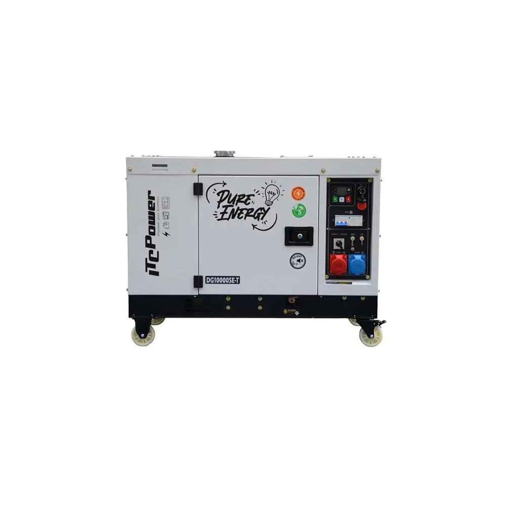 Генератор трифазен монофазен дизелов обезшумен DG 10000SE Т ITC Power (35947987)
