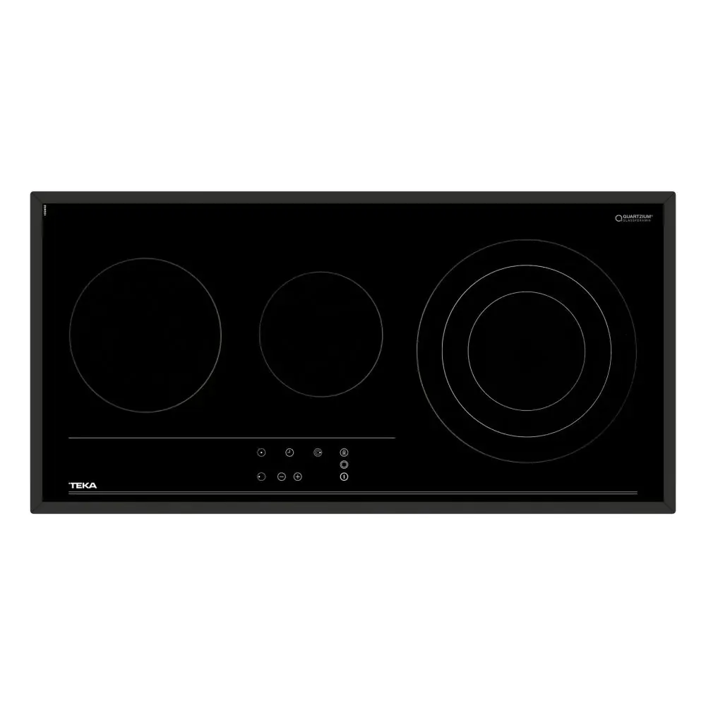 Стъклокерамичен плот TRC83631, с 3 готварски зони, таймер, фасет, (35948816)