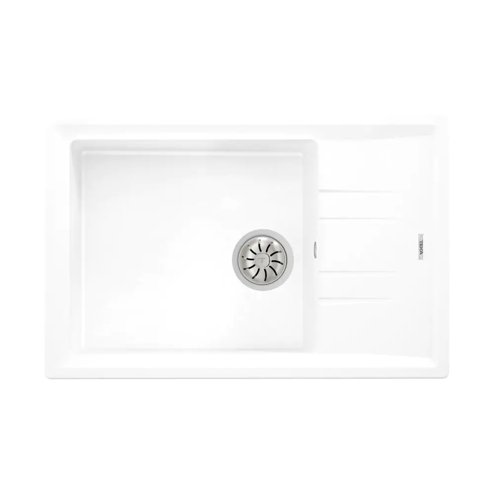 Гранитна мивка STONE60STG, обръщаема, за шкаф 60 см, бяла, (35949032)