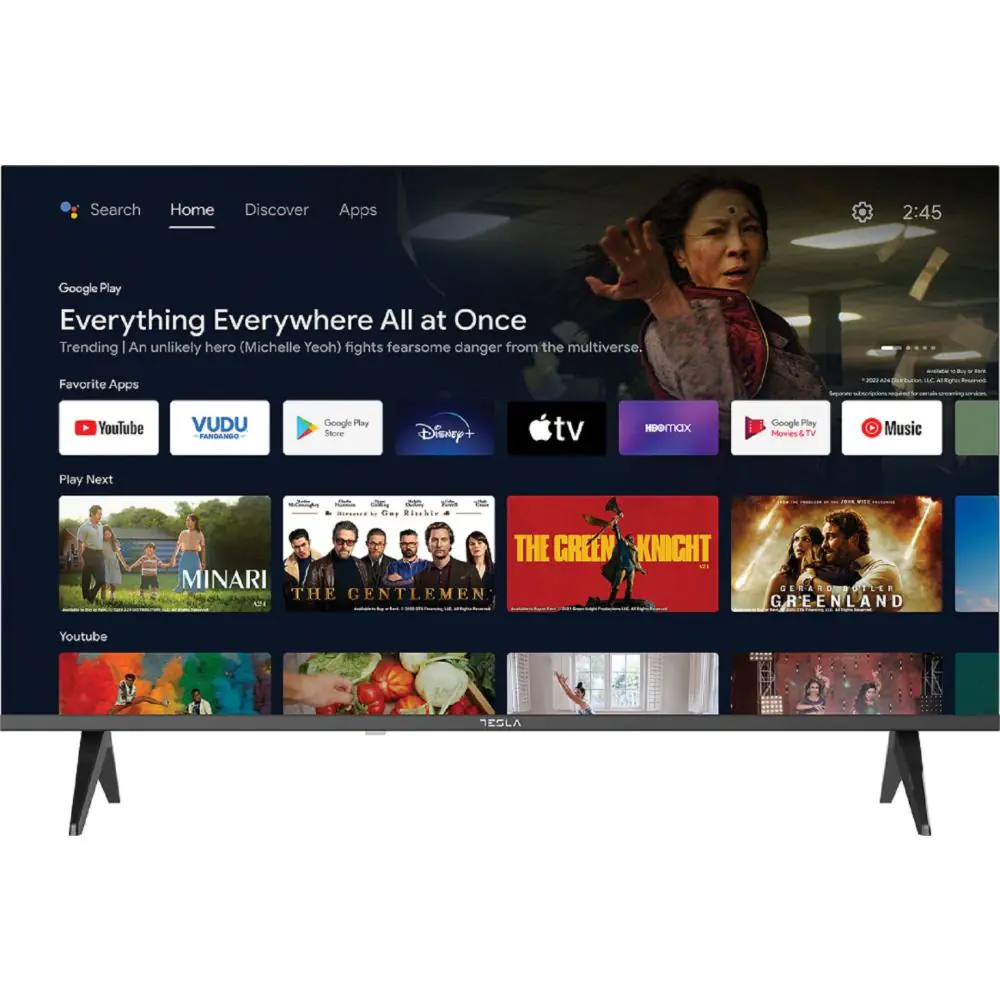 Телевизор Tesla 43E635BFS, 43, FHD , Smart Android TV 11, Черен, (35930885)