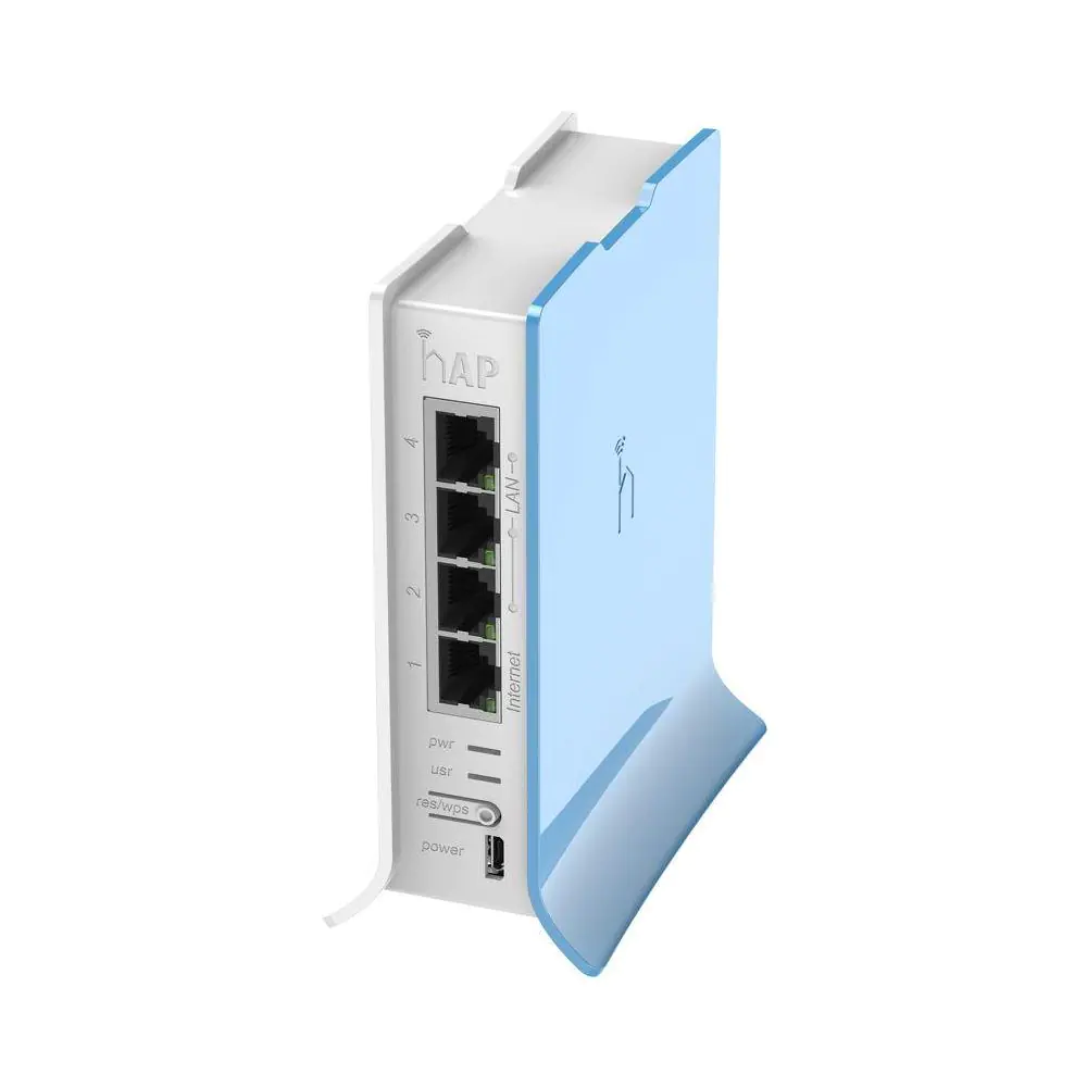 Безжичен Access Point MikroTik hAP lite RB941-2nD-TC, 32MB RAM, 4xLAN, built-in 2.4Ghz 802.11b/g/n, tower case, (35933242)