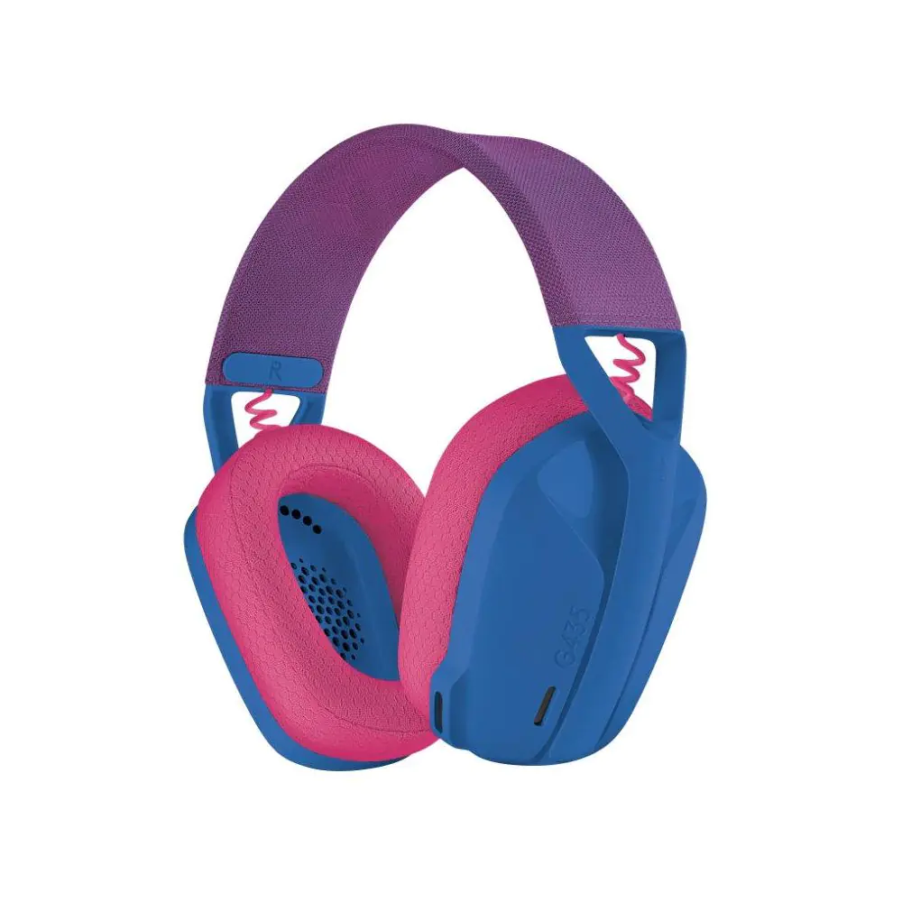 Геймърски безжични слушалки Logitech G435 Lightspeed Wireless, Микрофон, Син/Розов, (35934674)