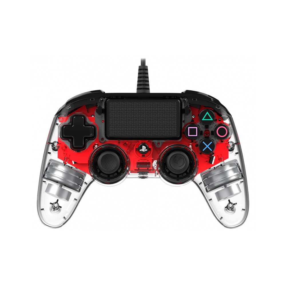 Жичен геймпад Nacon Wired Illuminated Compact Controller Red, Червен, (35933944)