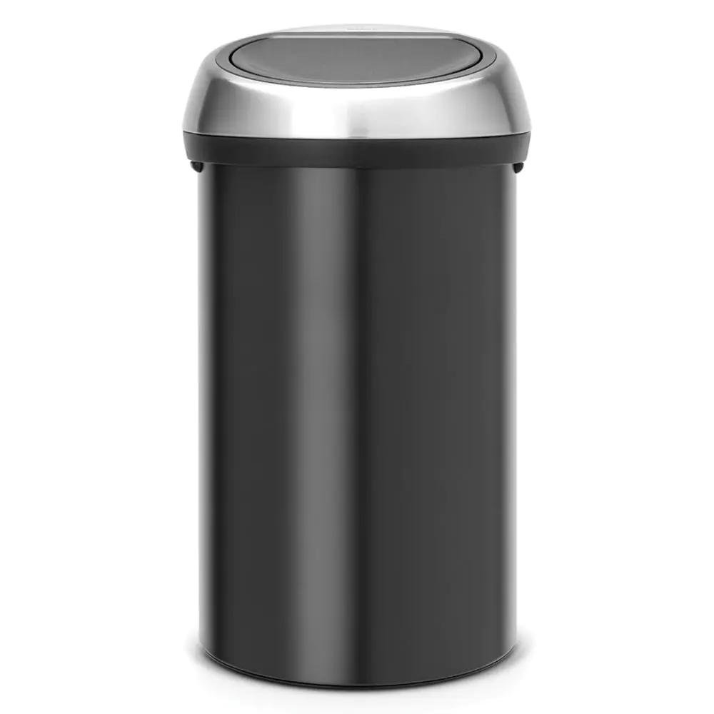 Кош за смет Brabantia Touch Bin 60L, Matt Black, FPP капак, (35944232)