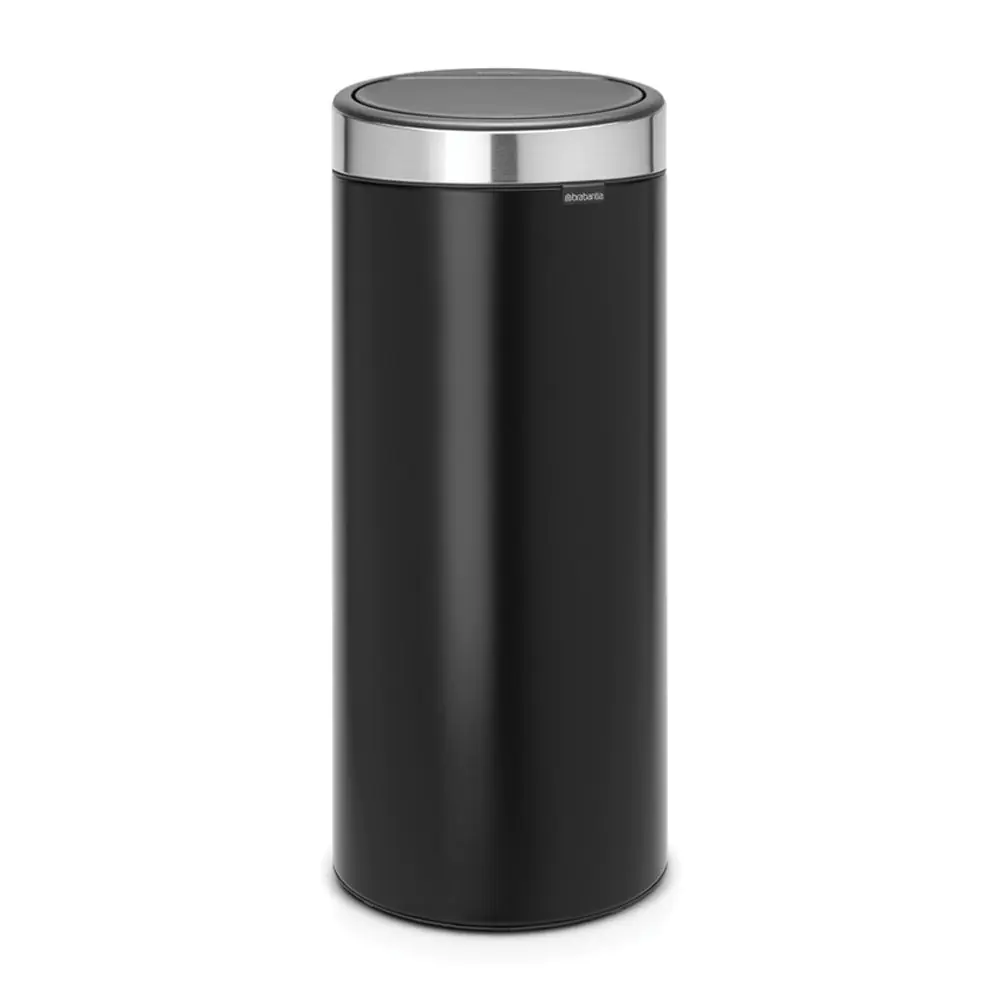 Кош за смет Brabantia Touch Bin New 30L, Matt Black, FPP капак, (35941141)