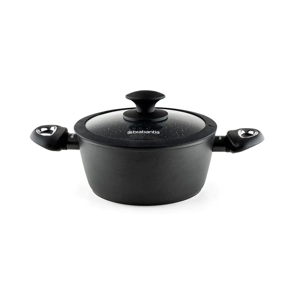 Тенджера  Brabantia Rock 20 cm, 2.4L, с капак, (35940942)