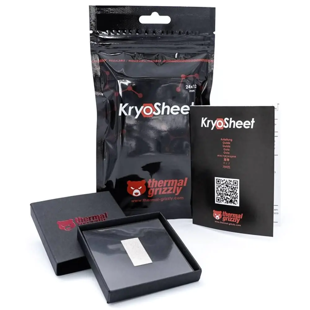 Термопроводящ пад Thermal Grizzly KryoSheet, 24 х 12 х 0.2 mm, (35936955)