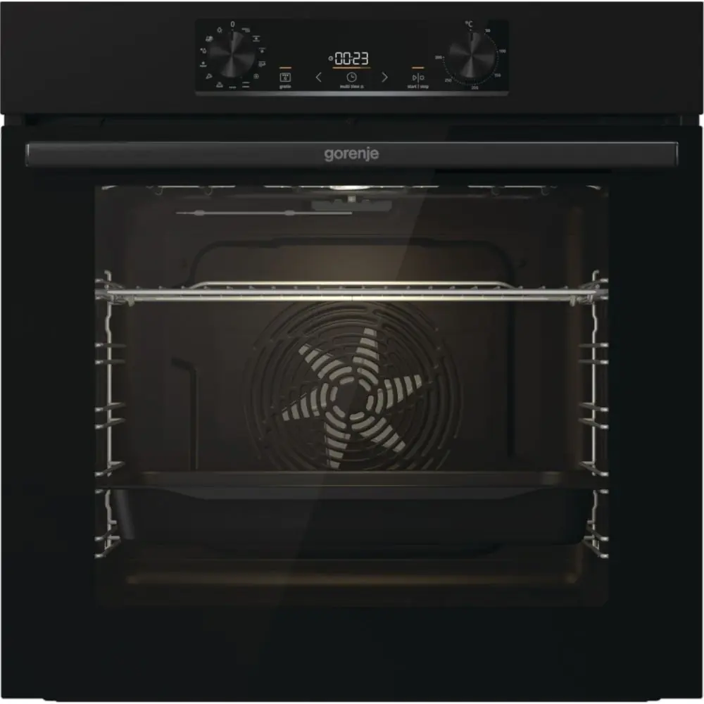 Готварска фурна за вграждане GORENJE BOP6737E02BK, 77 L, Пиролиза, Функция AirFry, Черен, (21350)