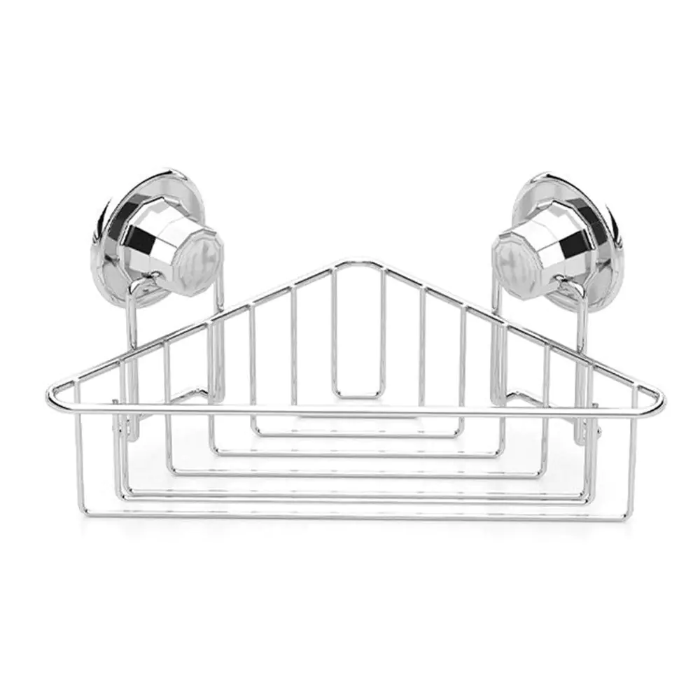 Етажерка за баня на едно ниво - ъглова TEKNO TEL TR DM 251, 21х21х15 см, Вакуум, Хром, (18593)