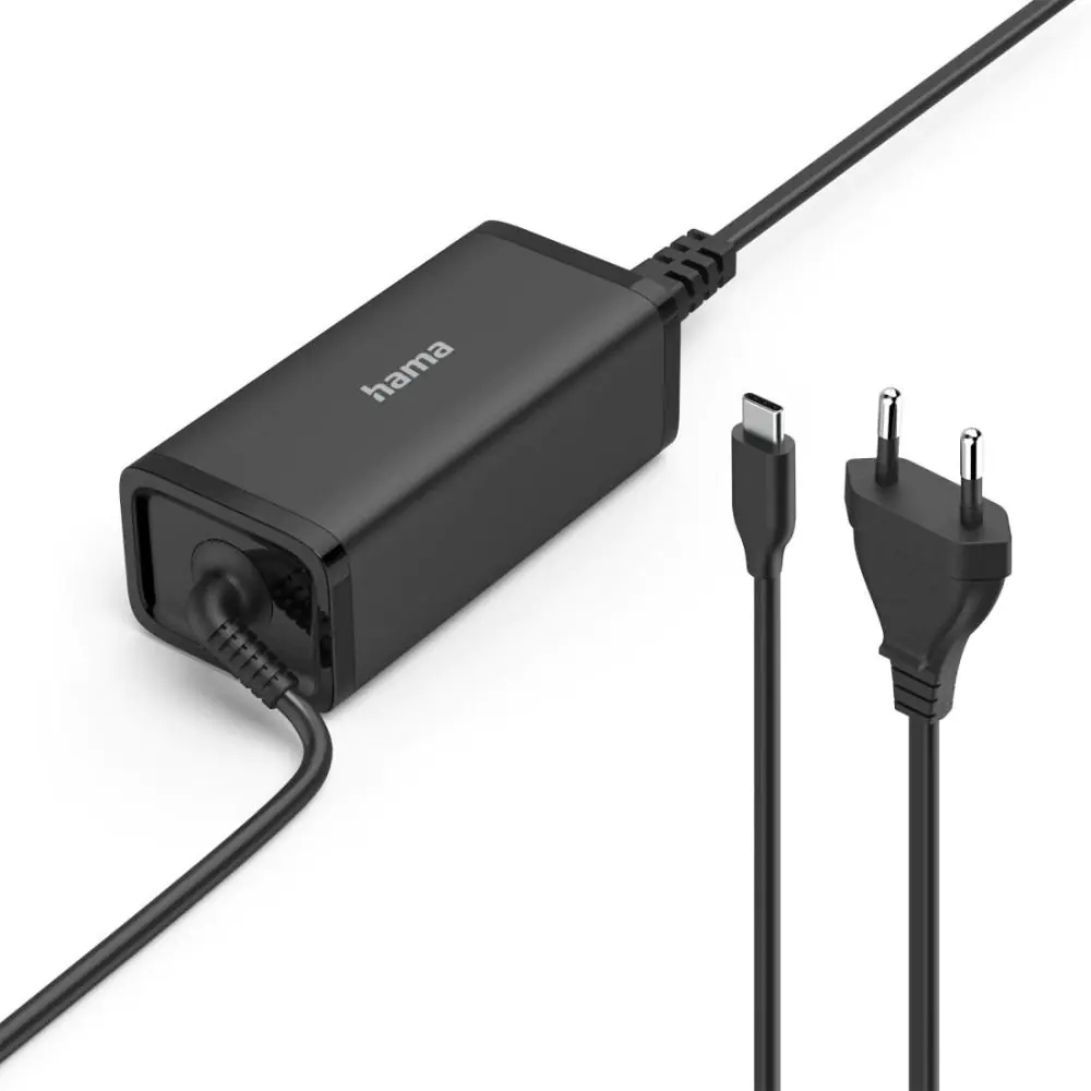 HAMA Универсално захранване за лаптоп, USB-C, Gan, (PD), 5-20V/100W, (35939877)