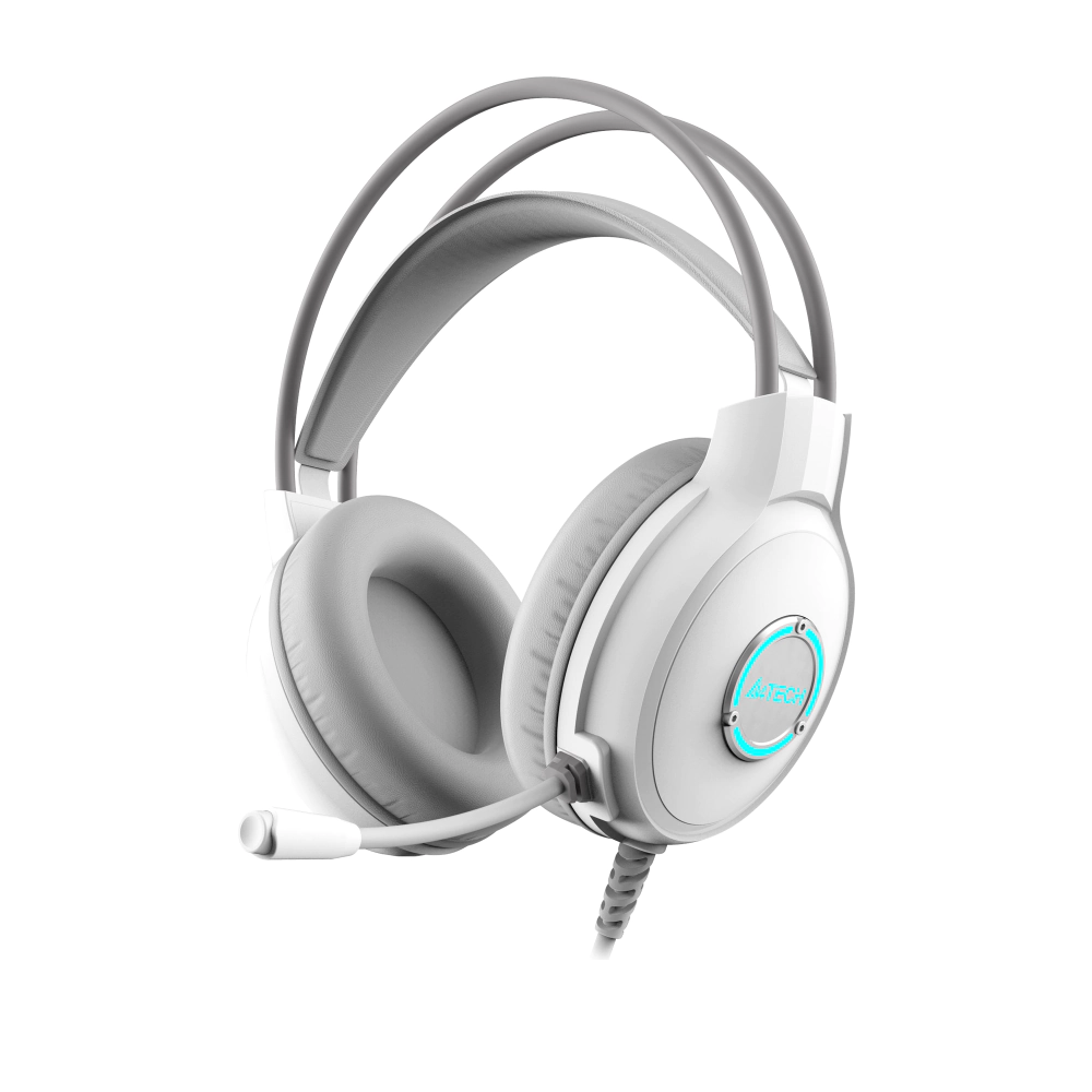 А4tech Fstyler FH300U Слушалки с микрофон USB, Noice Cancelling, бял, (35940110)