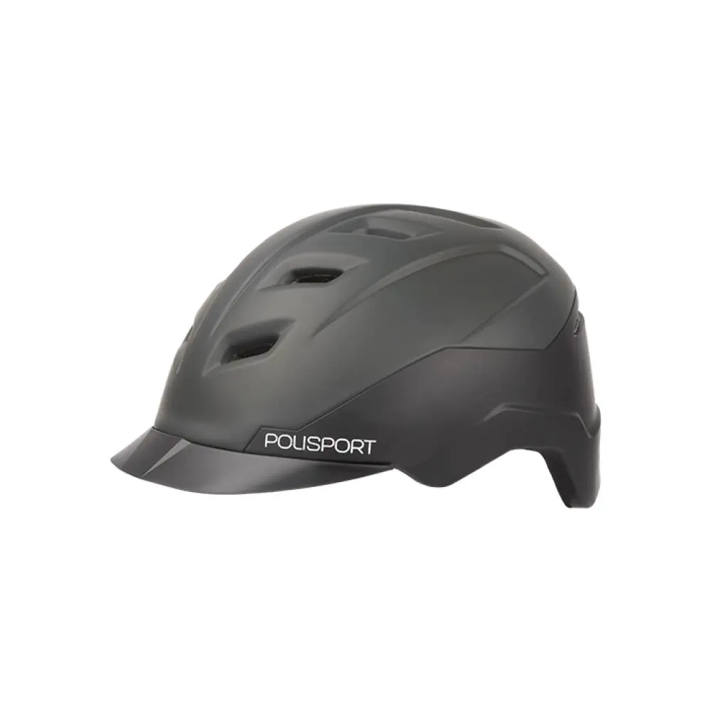 Аксесоар за велосипед Polisport, каска E CITY (L=58/61), BLACK/DARK GREY - 8741200002 Каски, 25609