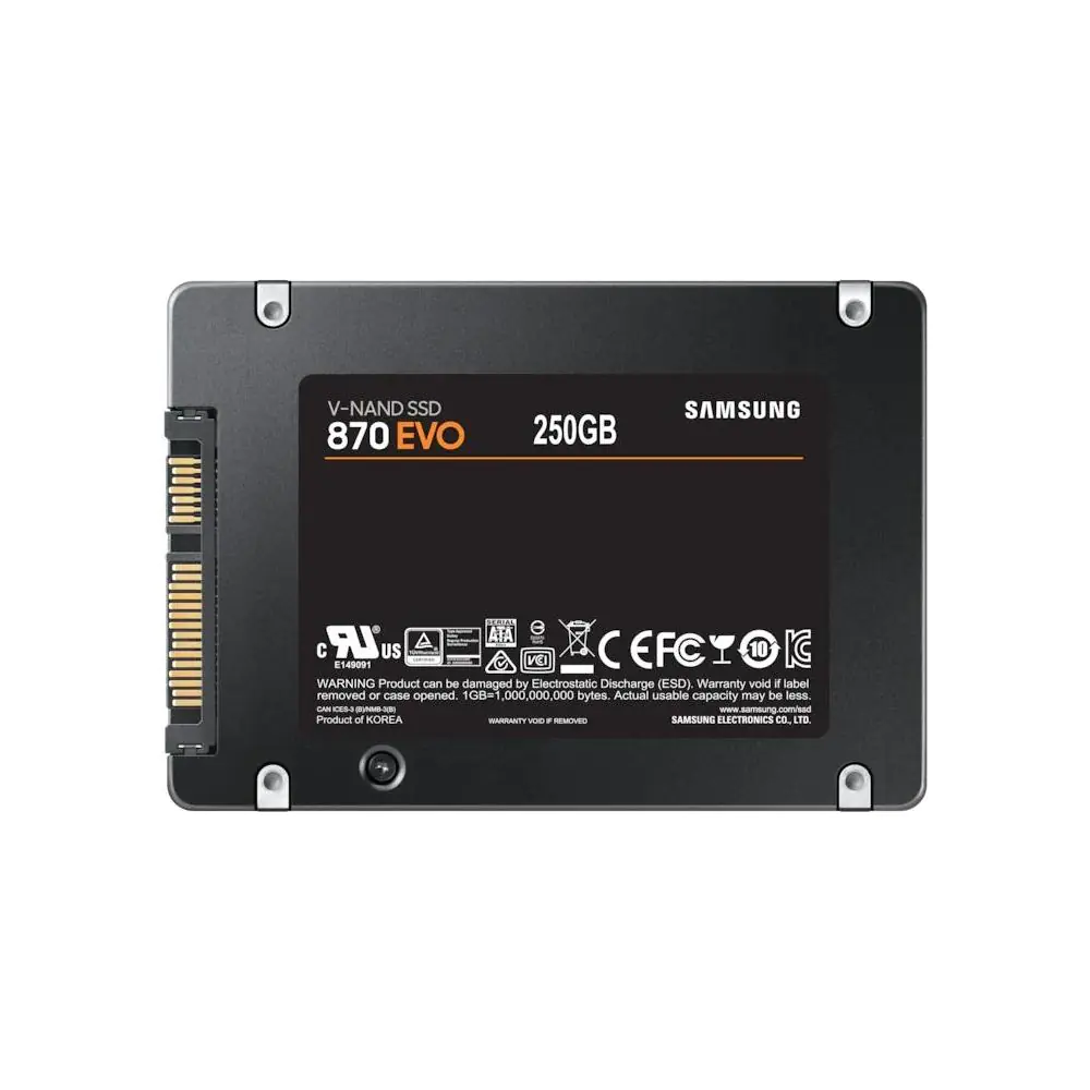 SSD SAMSUNG 870 EVO SATA 2.5', 250GB, SATA 6 Gb/s, MZ-77E250B/EU, (35934204)