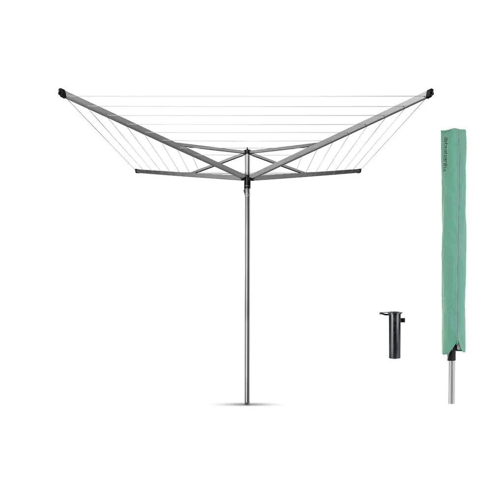 Външен простор Brabantia Essential 40m, котва за бетониране и калъф, (35940935)
