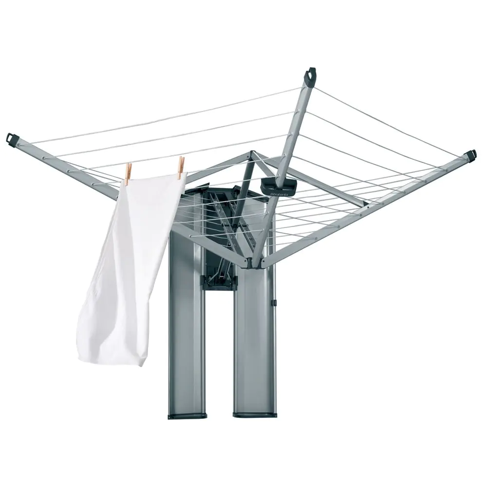 Простор за стена Brabantia WallFix 24m с кутия, Metallic Grey, (35940946)