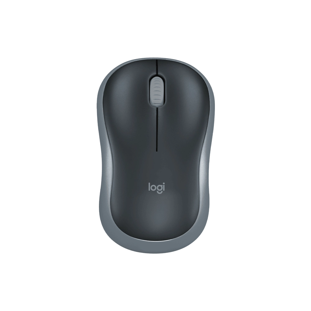 Безжична оптична мишка LOGITECH M185, USB, Сив/Черен, (35934820)