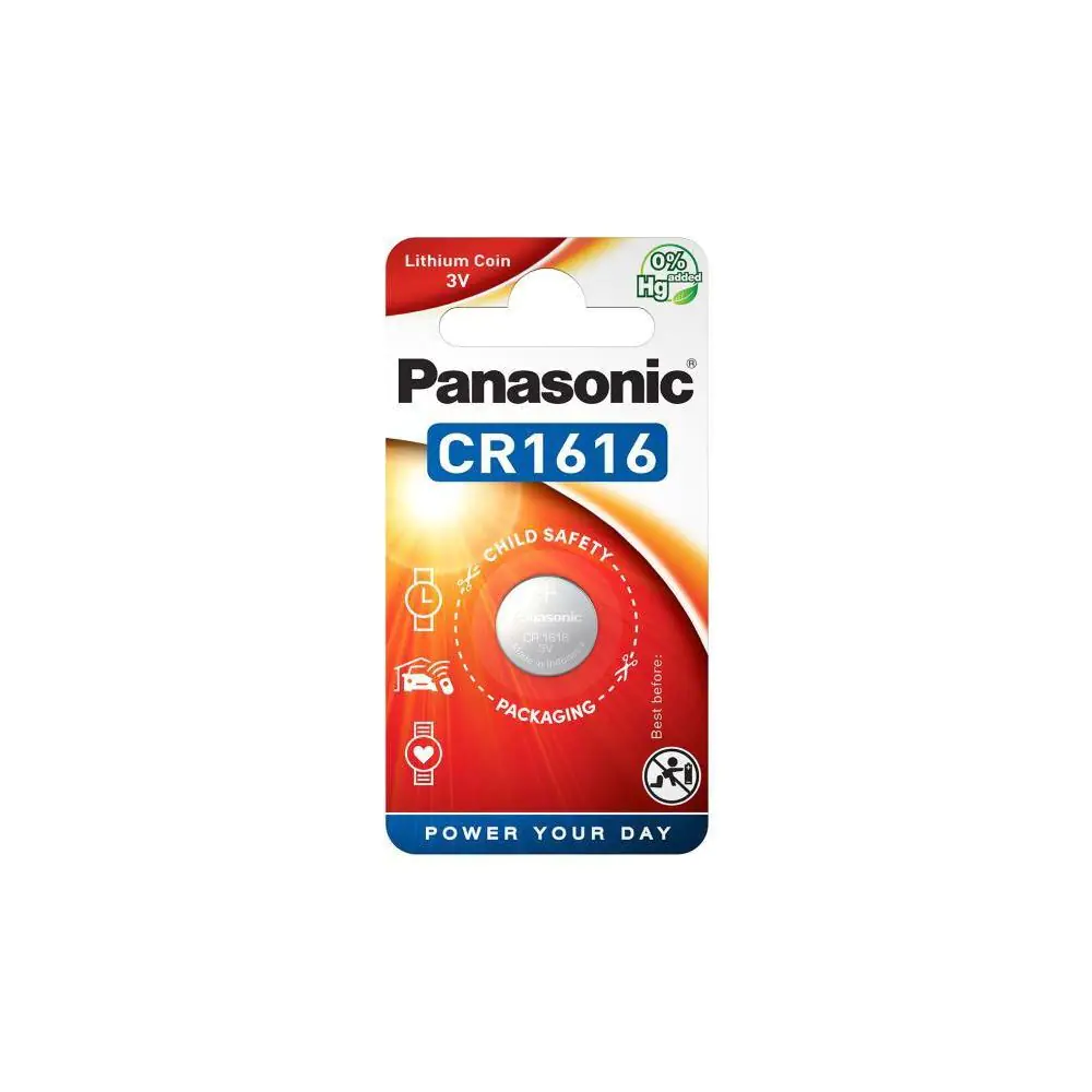 Бутонна литиева батерия PANASONIC CR-1616, 3V, (35935750)