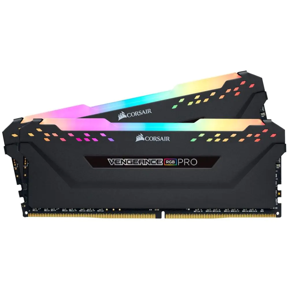 Памет Corsair Vengeance PRO RGB Black 16GB(2x8GB) DDR4 3600MHz CMW16GX4M2Z3600C18, (35934857)