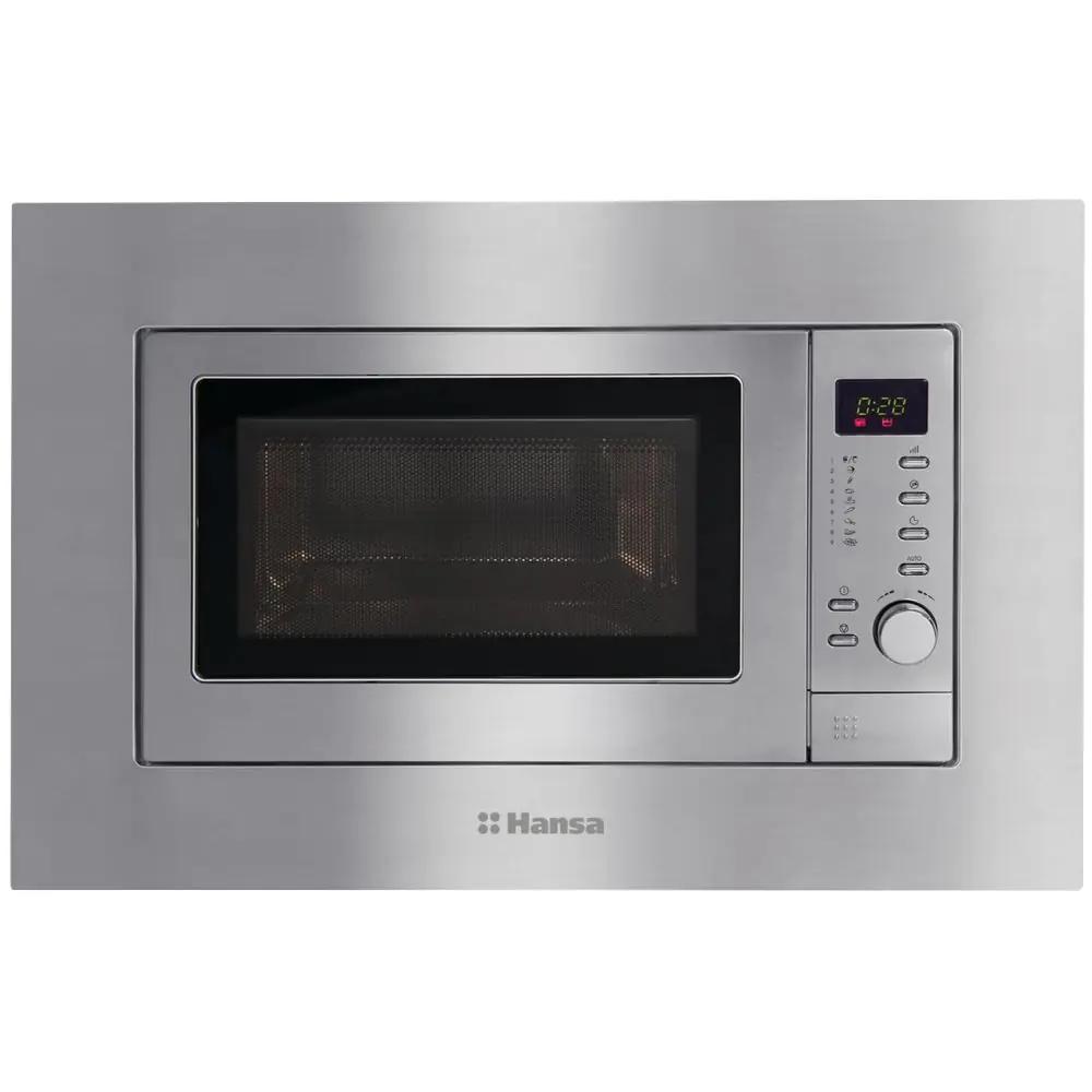 Микровълнова фурна за вграждане Hansa AMG20IFH,20L, 1200W, 9 програми, LED Дисплей, Инокс, (13860)