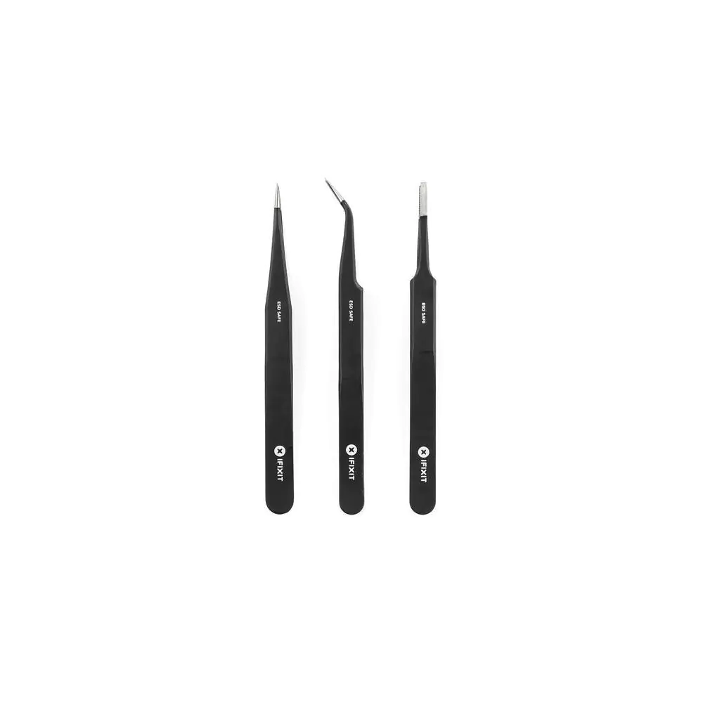 Инструмент iFixit Precision Tweezer Set PRO комплект от 3 прецизни пинсети, (35933784)