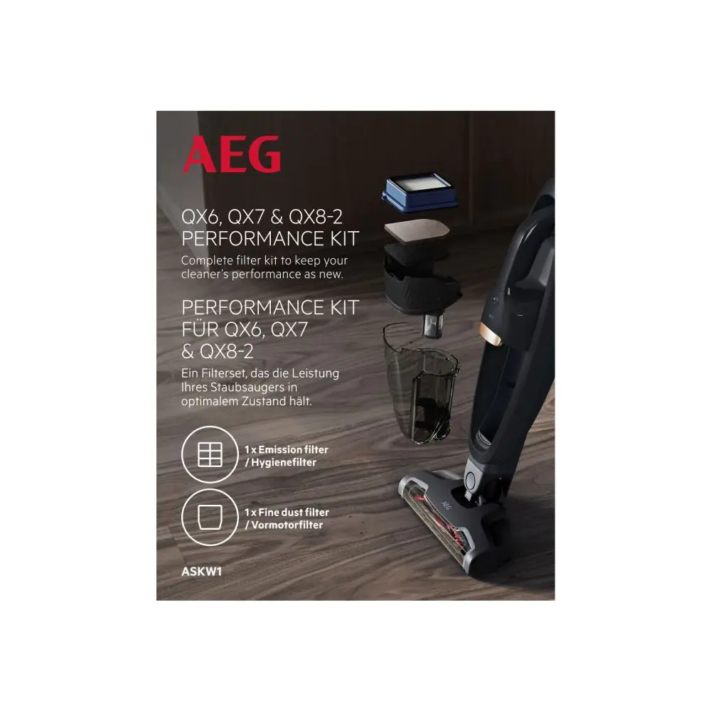 Комплект филтри за прахосмукачка AEG ASKW1, (22015)