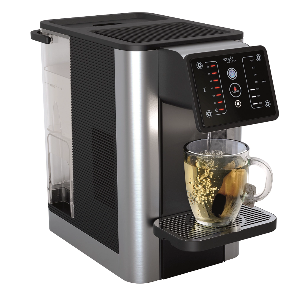 Диспенсър за топла и студена вода Aqua Optima AUR001 с филтър Evolve, 2100W, 3.8 L, Черен, (20581)