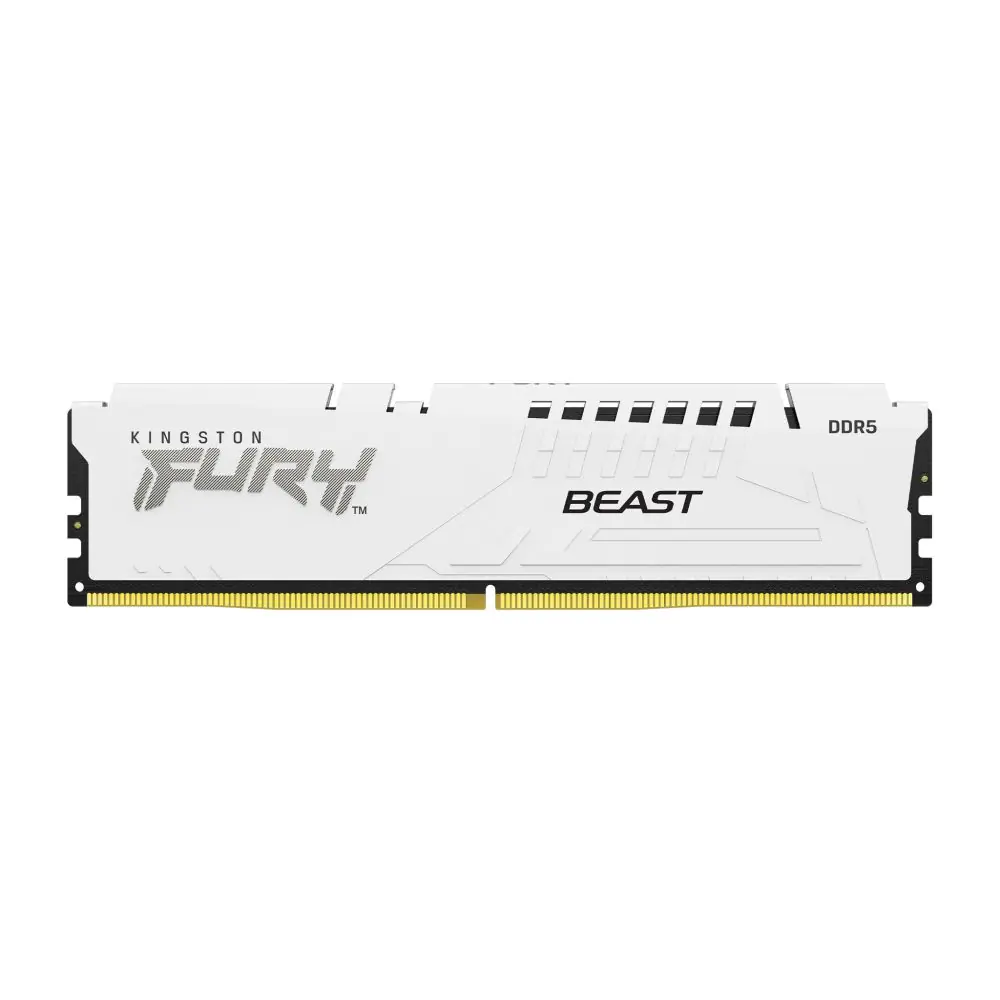 Памет Kingston FURY Beast White 16GB DDR5 6000MHz CL36 KF560C36BWE2-16, (35938322)