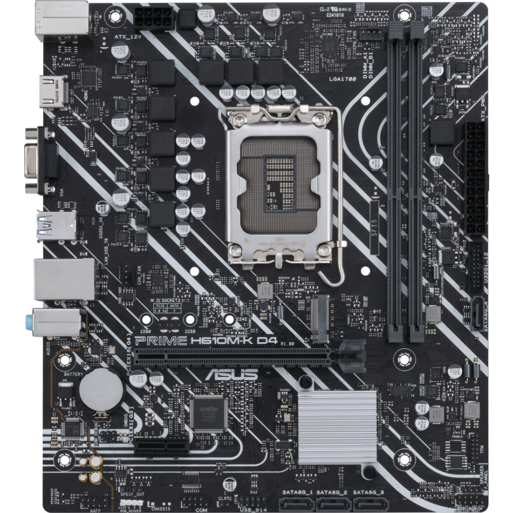 Дънна платка ASUS PRIME H610M-K D4, LGA 1700 mATX, (35934994)