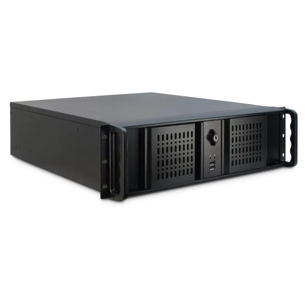 Кутия за сървър InterTech 3U 3098-S, 19', Чернa, (35936106)