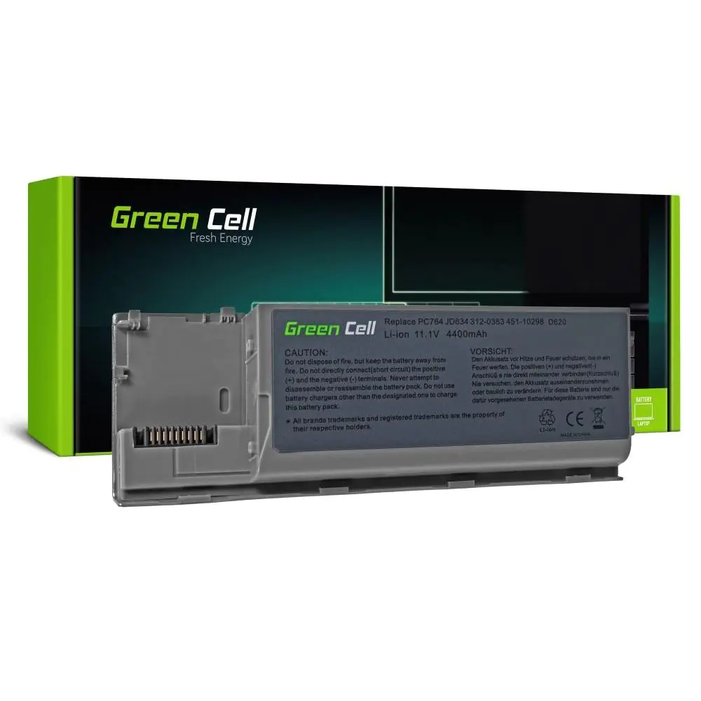 Батерия  за лаптоп GREEN CELL, Dell Latitude D620/630, 11.1V, 4400mAh, (35933495)