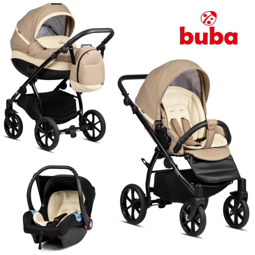 Бебешка количка Buba Zaza 3в1, 894 Beige, (14945)